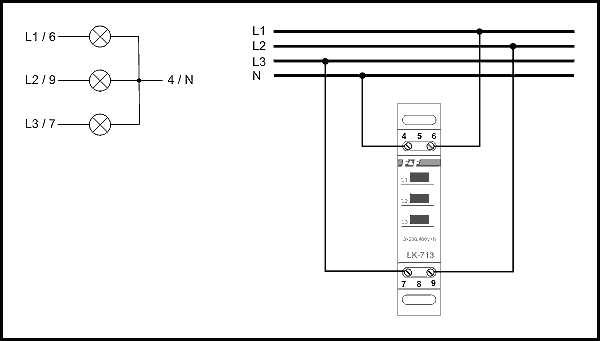Trójfazowa lampka sygnalizacyjna LK-713G