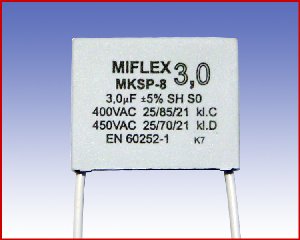 Kondensator silnikowy MKSP-8, 3,0µF
