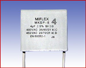 Kondensator silnikowy MKSP-8, 4,0µF