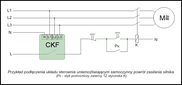 Czujnik kolejności i zaniku faz CKF-316