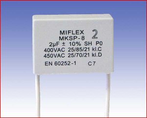 Kondensator silnikowy MKSP-8, 2,0µF